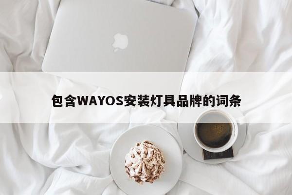 包含WAYOS安装灯具品牌的词条