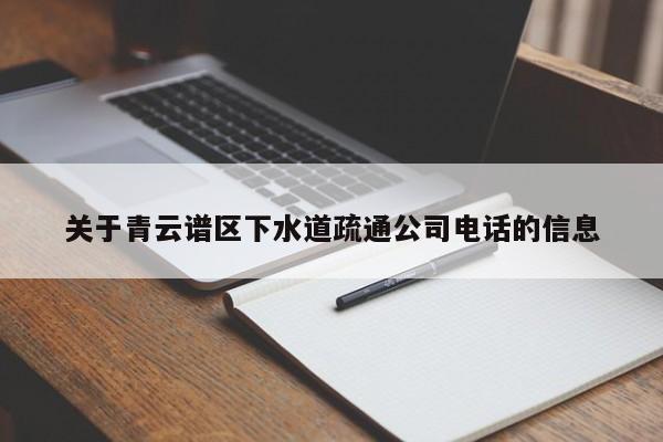 关于青云谱区下水道疏通公司电话的信息